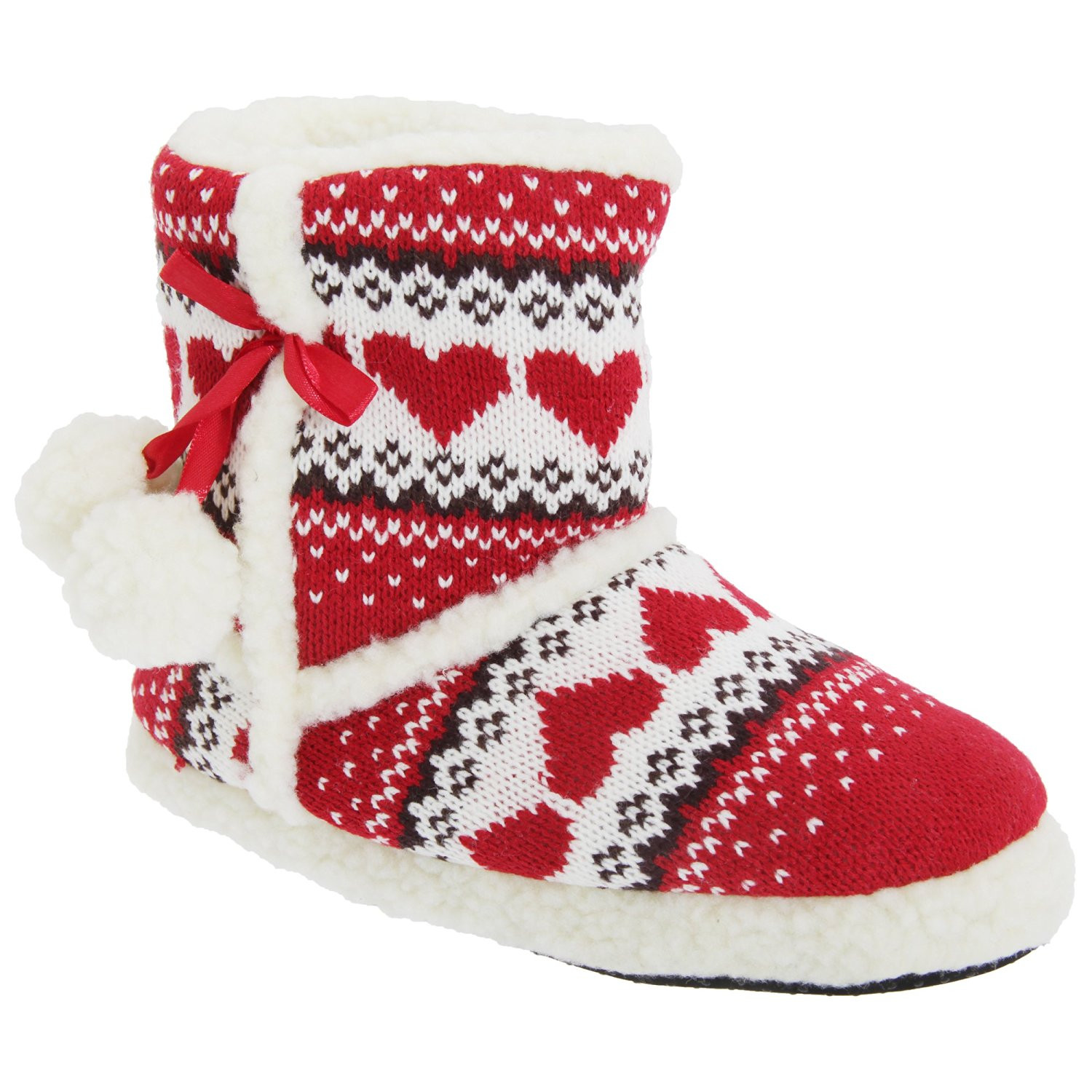 red slipper boots